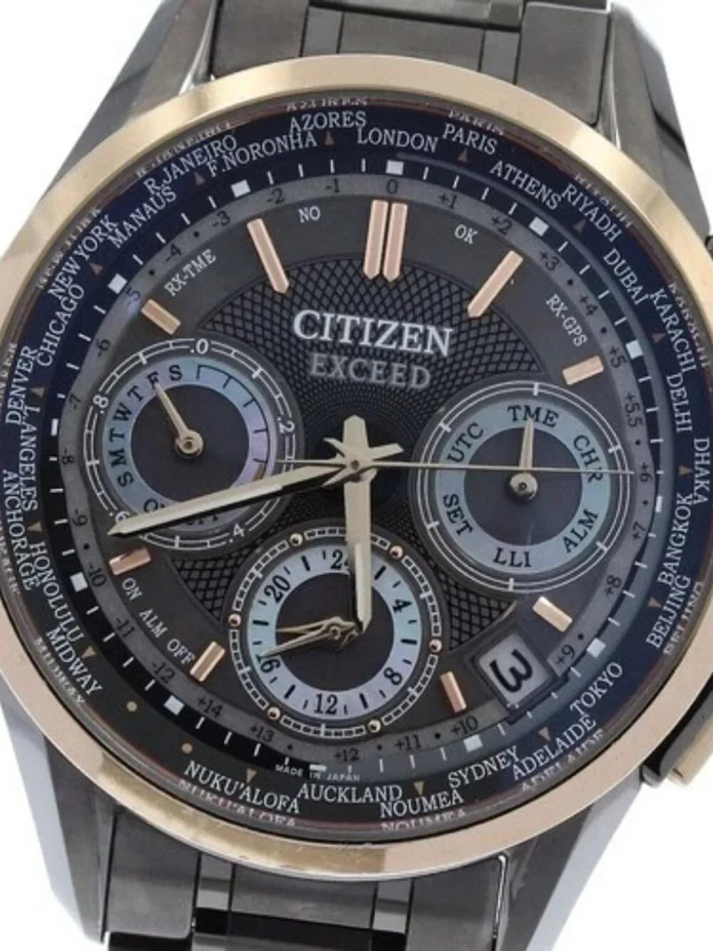 CITIZEN Exceed CC9055-50F/F900-T022707 Limited Solar Powered Radio Men's_968784